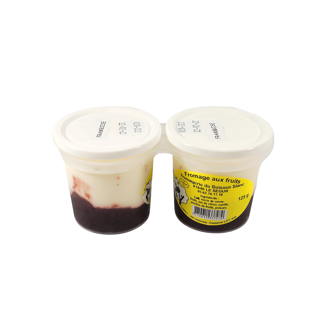 Fromage sur lit de framboise - Un Gout d'ici