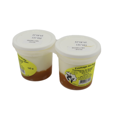 Fromage sur lit de pêche/nectarine - Un Gout d'ici