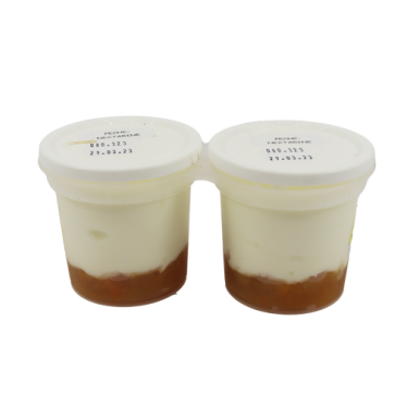 Fromage sur lit de pêche/nectarine - Un Gout d'ici