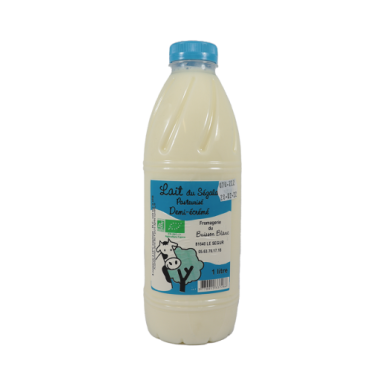 Lait pasteurisé demi-écrémé (certifié AB) - Un Gout d'ici