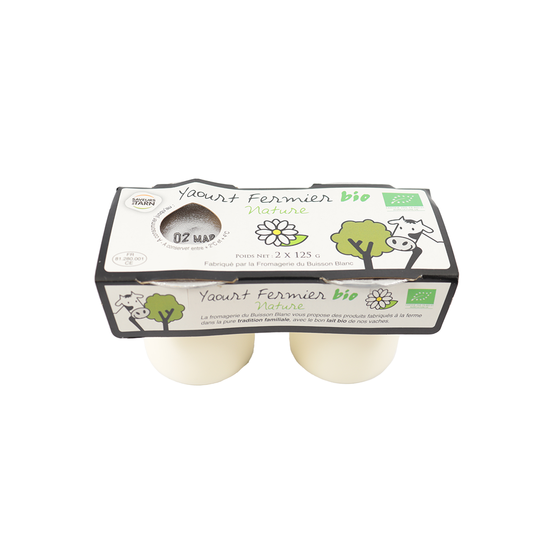 Yaourt nature (certifié AB) - Un Gout d'ici