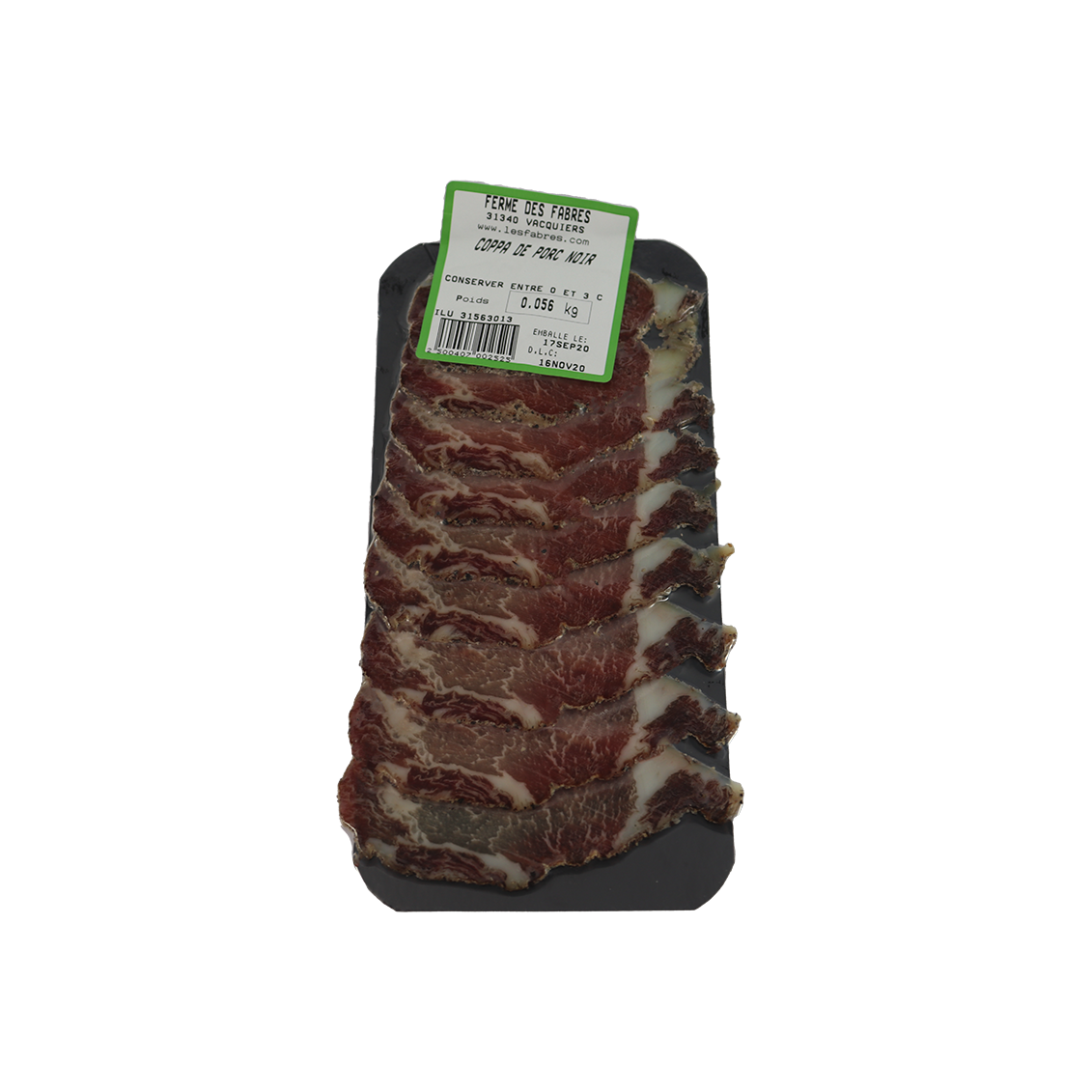 Porc noir - Coppa tranchée - Un Gout d'ici